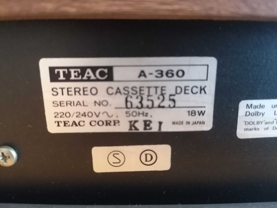HIFI Teac Stereo Cassette Deck A-360