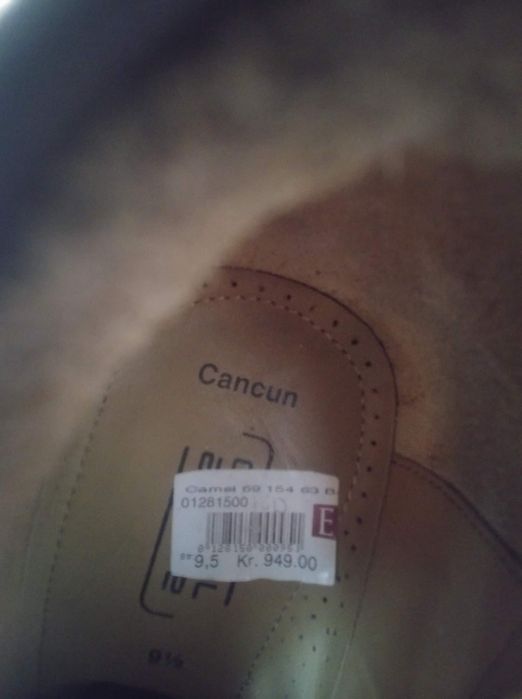 Klasyczne brązowe wizytowe półbuty męskie skórzane - Camel Active 44