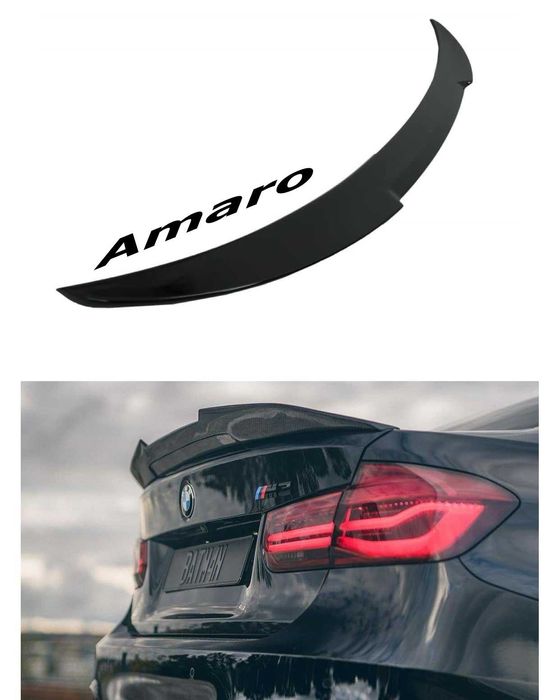 Aileron/Spoiler Traseiro em Preto Piano (BMW F30, F80, M3, M4) | NOVO
