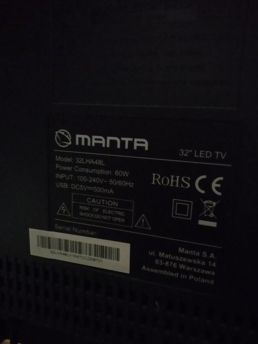 Telewizor manta 32 LED