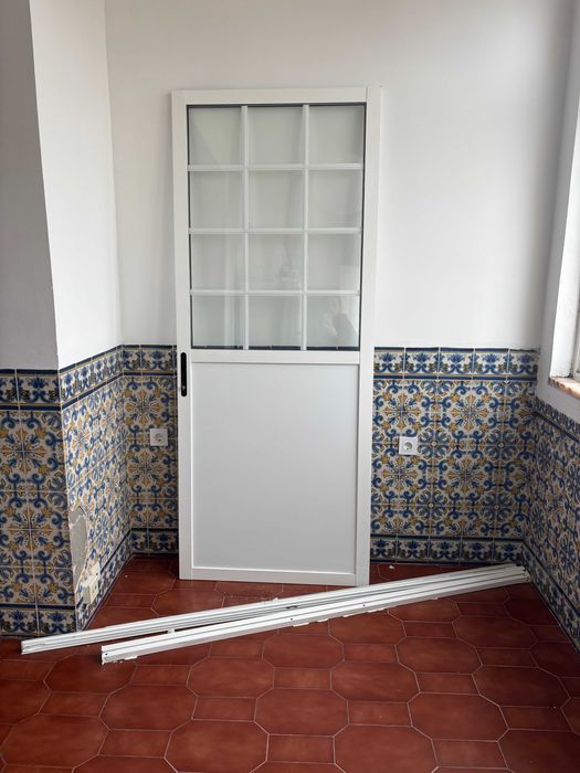 Porta de correr em PVC