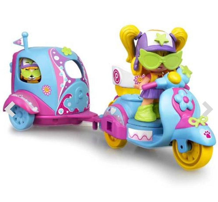 Pinypon my puppy and me moto com reboque