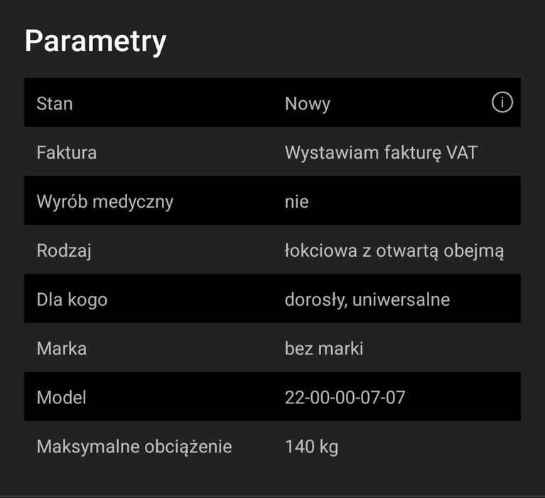Kula ortopedyczna łokciowa