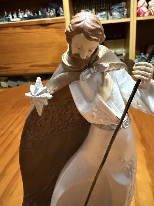 Sagrada família pintada à mão