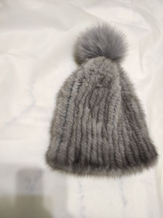 Шапка норкова натуральна one size як нова