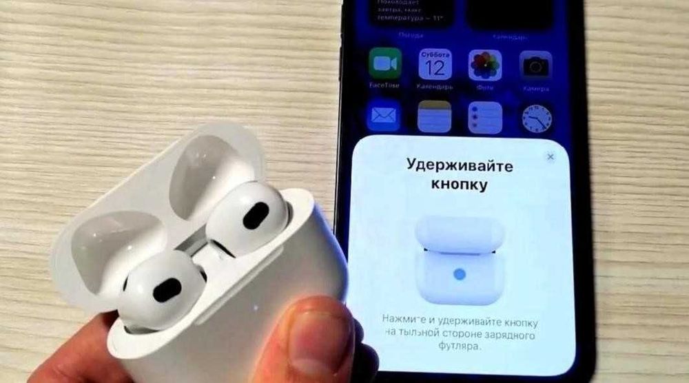РОЗПРОДАЖ! Безпровідні навушники аірподс 3 + чохол на кейс!