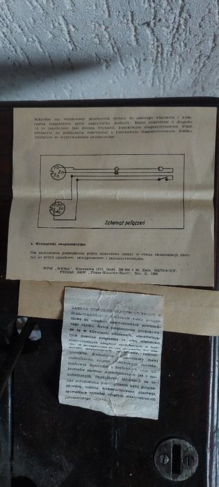 Mikrofon MDO 12 Unitra Tonsil