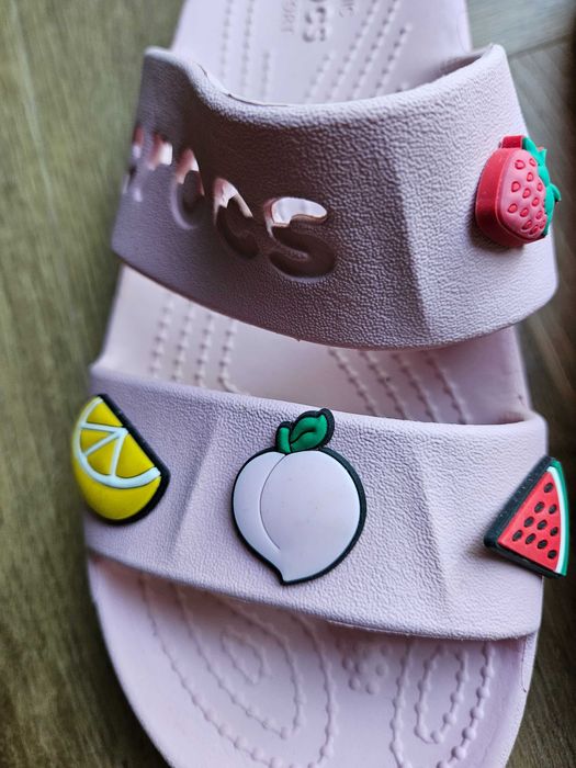 Klapki różowe damskie Crocs Baya Platform Sandal 39-40