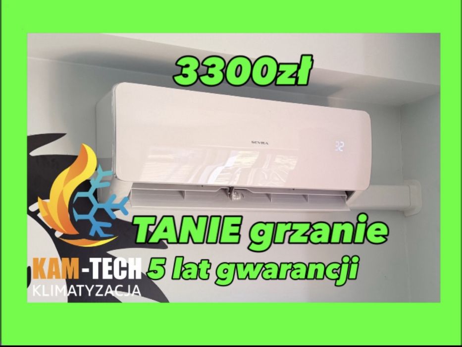 Klimatyzacja z Grzaniem Łask - Komplet z Montażem 3300 zł