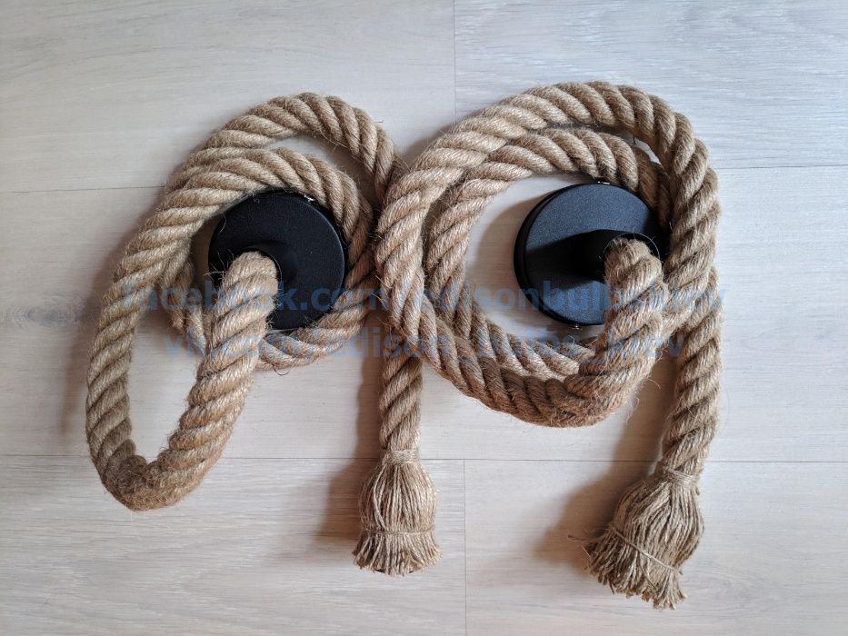 Канатний світильник із канату Канатный светильник Дріт у канаті