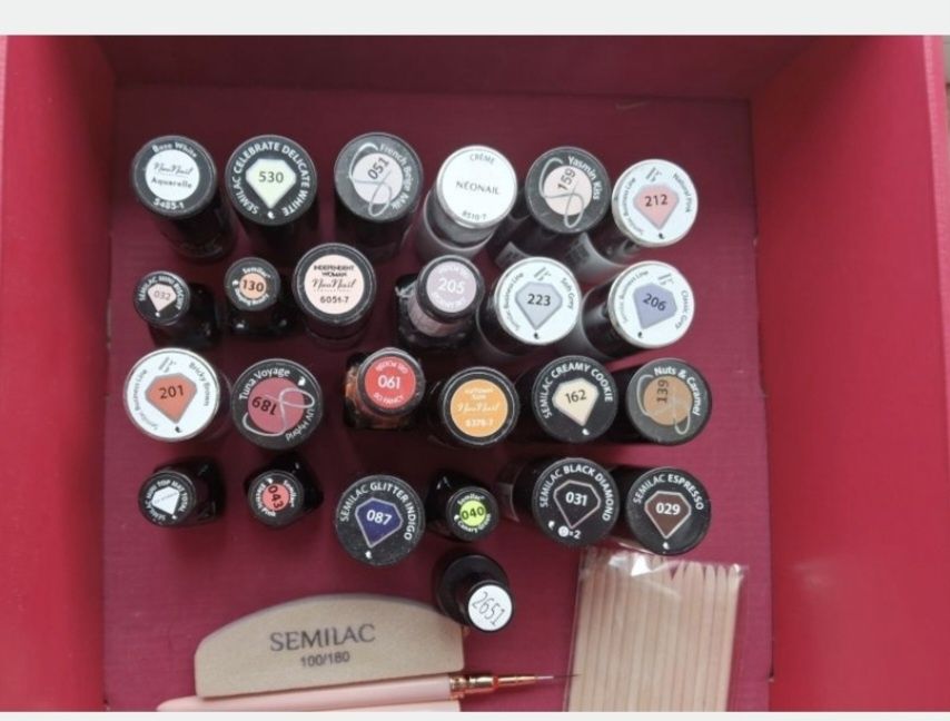 Wysylka 1 zl Semilac Neonail 25 lakierow hybrydowych