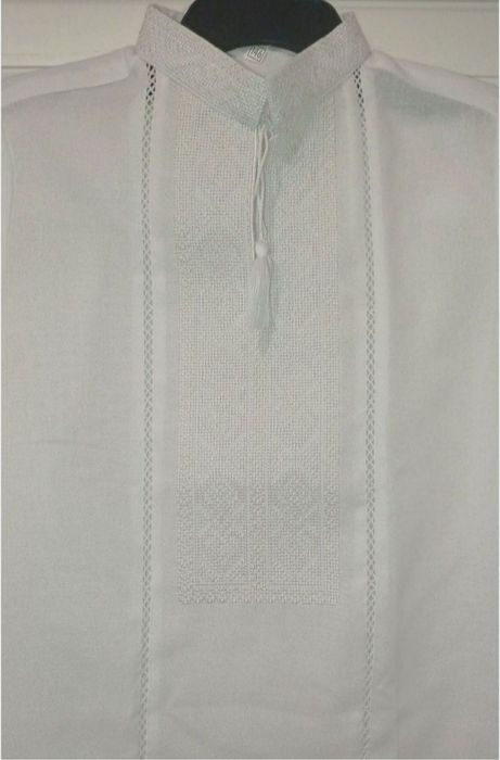 Вишита сорочка білим по білому 128-134р