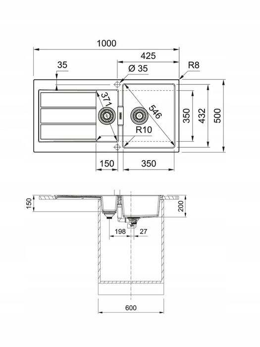 Zlewozmywak FRANKE i bateria GROHE