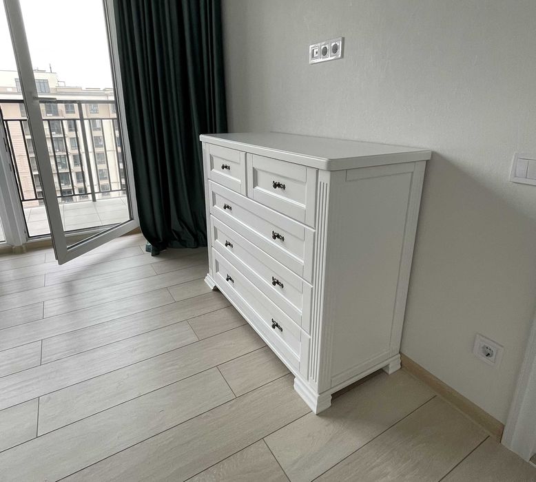Комод у спальню на 5 ящиків, комод білий