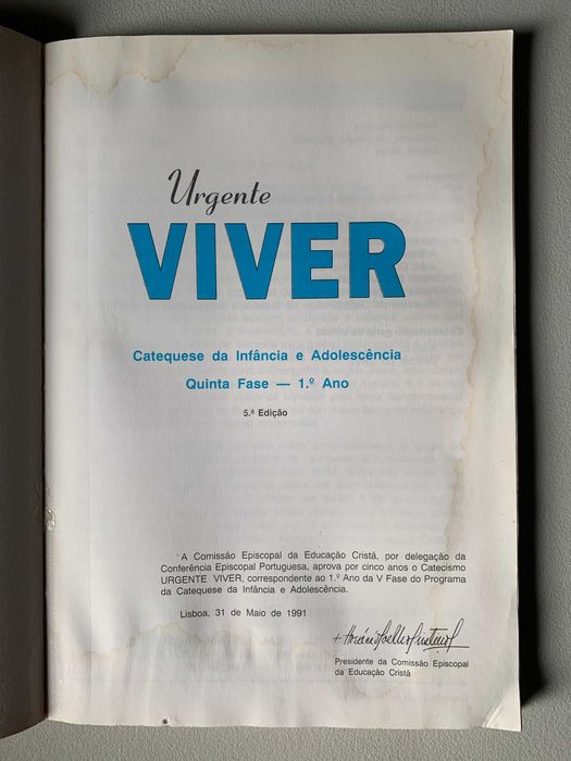 Urgente Viver: Catequese da Infância e Adolescência