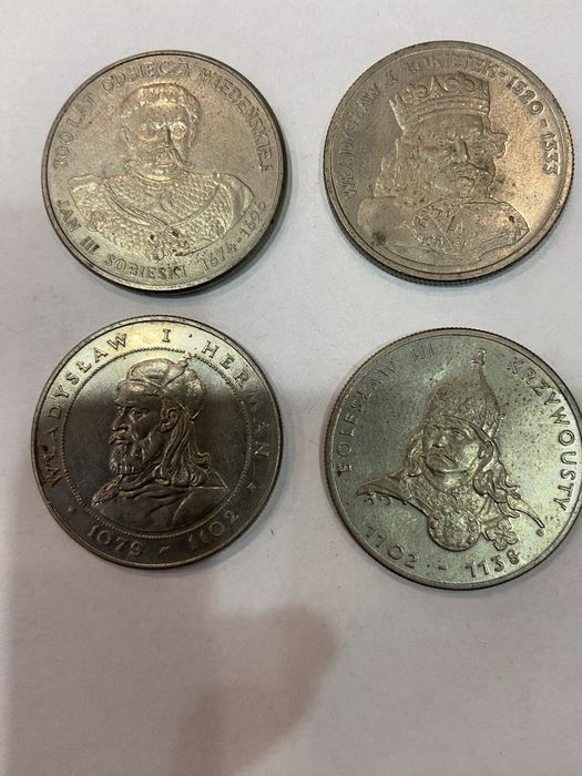 Monety kolekcjonerskie Poczet Królów Polskich 4 szt