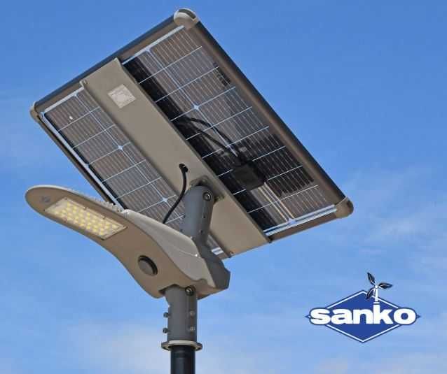 Lampa solarna uliczna Sanko FP-06 (LED 40W PV 100W aku LiFePO4 30Ah)
