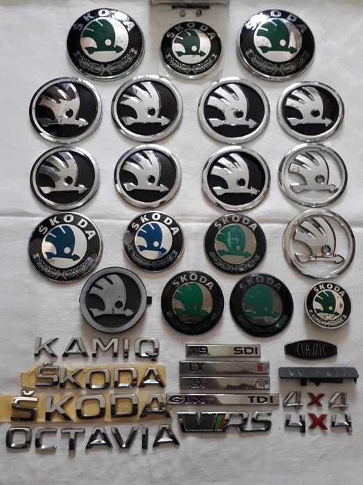 Эмблема Skoda Octavia/Superb/Kodiaq/Fabia 74/ 80/88/90/92/100 Оригинал