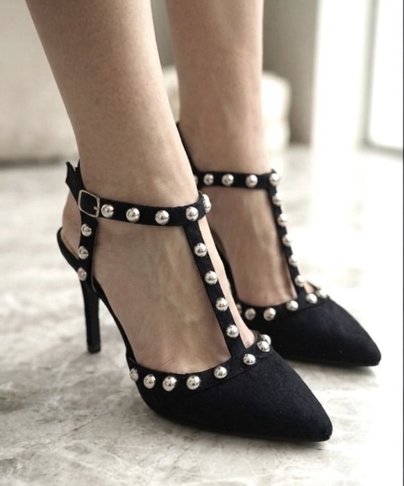 Szpilki jety 38 9cm 25 cm casual classy kobiece nowe biuro