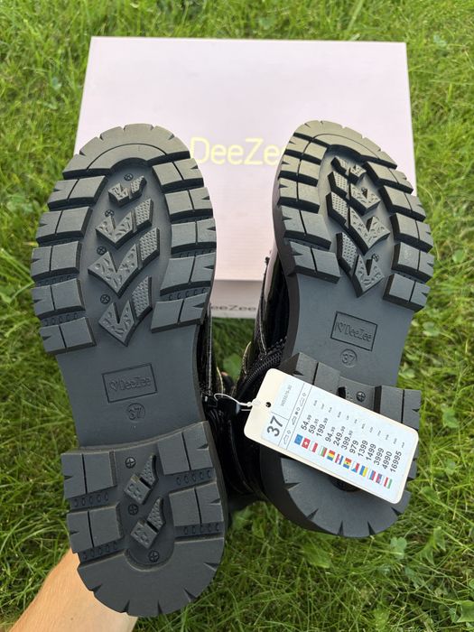 Buty Glany DeeZee EU37 Nowe z Metką Czarne Lakierowane