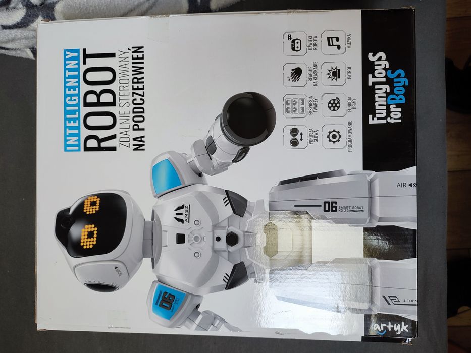 Robot edukacyjny na pilot z programowaniem LED nauka dla dzieci