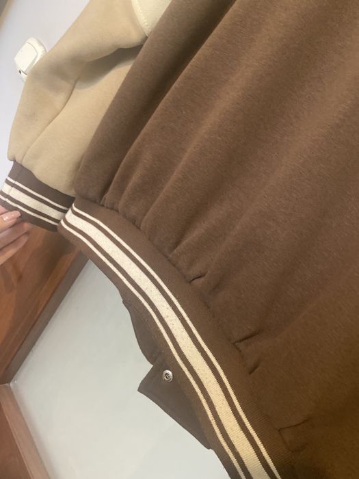 Bluza bomberka /bejsbolówka brązowo-beżowa Bershka