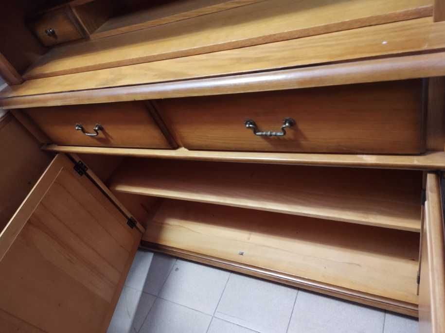 Kredens drewniany dębowy jasny dąb solidny holenderski FV DOWÓZ