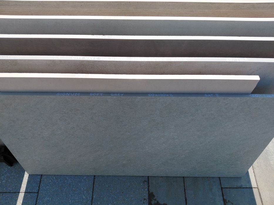 Płytka gresowa SIGNUM SOFT GREY 60x120x2 Gat II w cenie 120 zł/m2