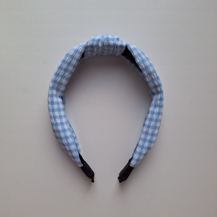 Обруч в клітинку блакитний та червоний