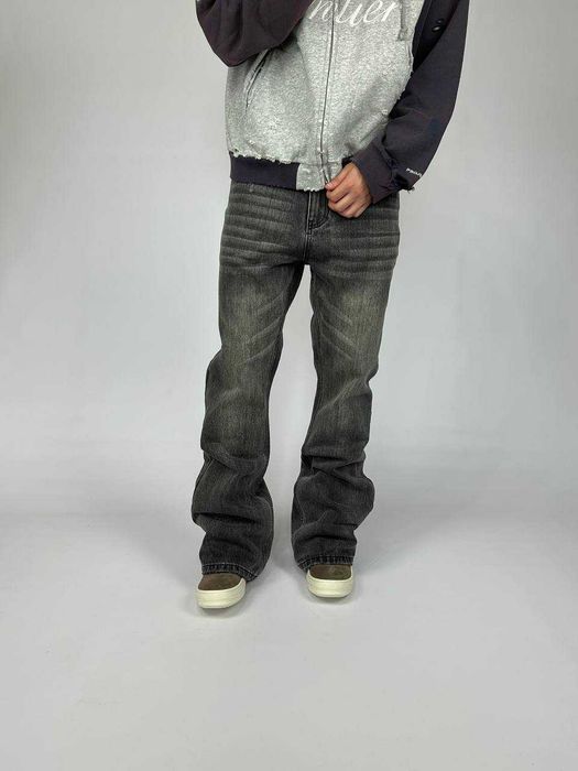 Джинси Rick owens DRKSHDW flared джинсы клеш black skinny cut type M L