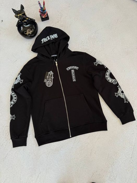 Зіп худі chrome hearts зипка кофта худи хром