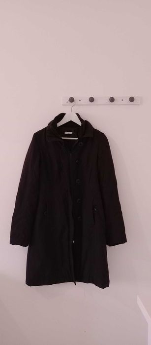 Casaco estilo parka comprida