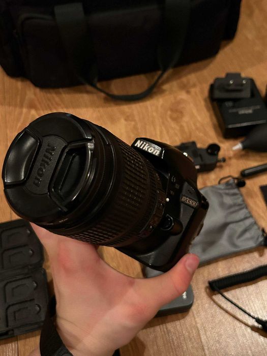 Zestaw Nikon D3300 + obiektyw 18-105 VR + masa dodatków!