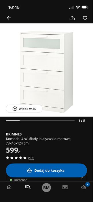 Komoda ikea brimnes