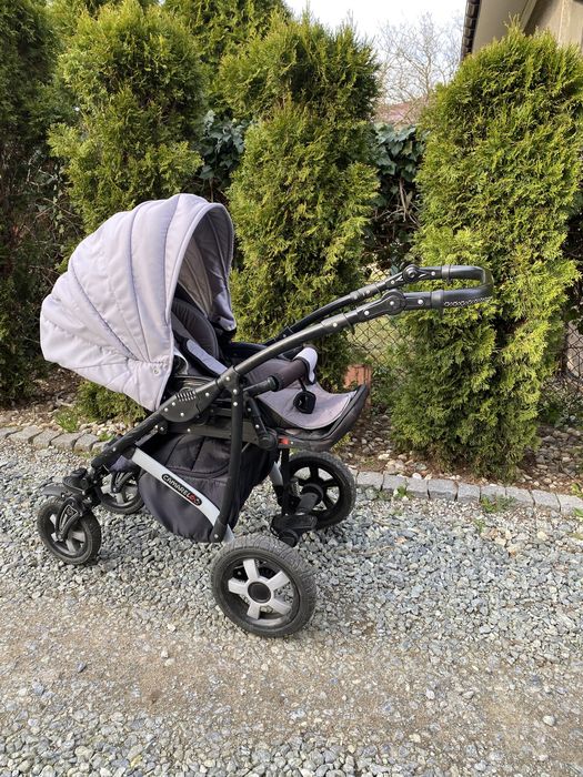 Wózek dziecięcy 2w1 szary spacerówka gondola