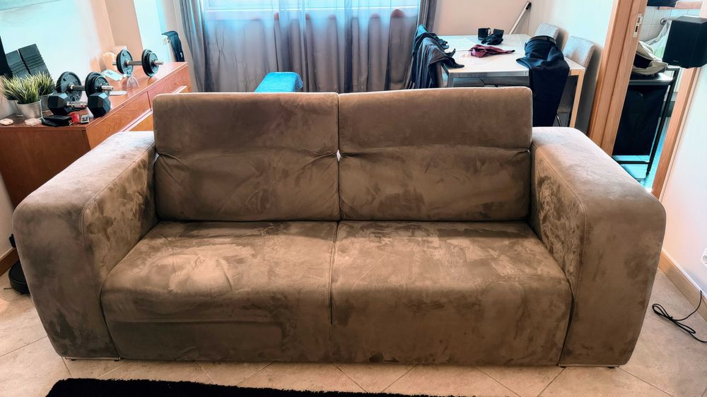 Sofa 3 lugares anaric cinza