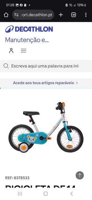 Bicicleta de criança