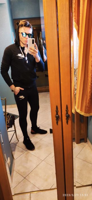 Nike - czarny komplet dresowy -rozm. M