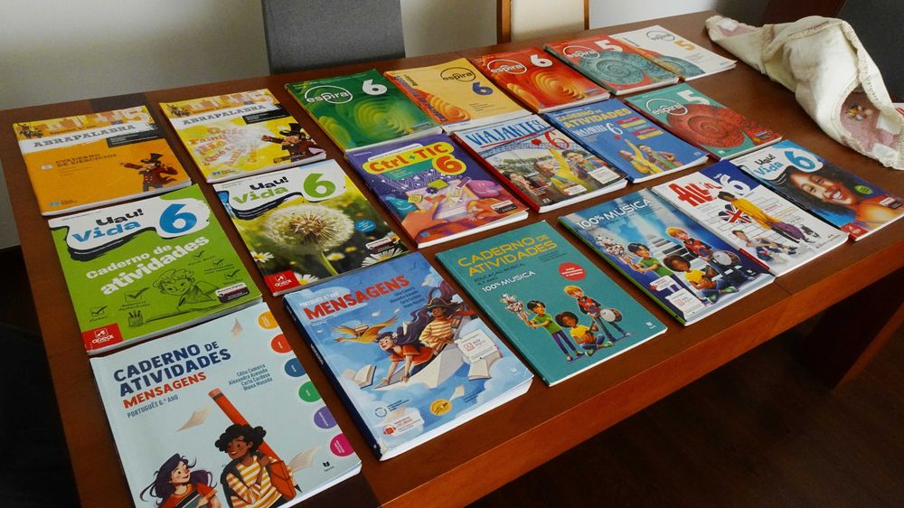 Livros escolares 6º e 5º ano