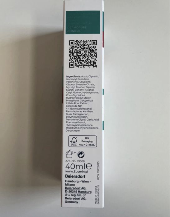 Eucerin Dermopure krem kojący