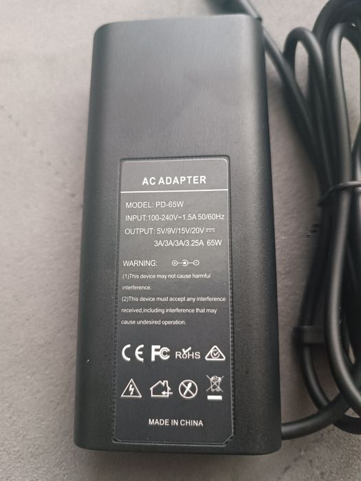 Блок живлення 65w type c