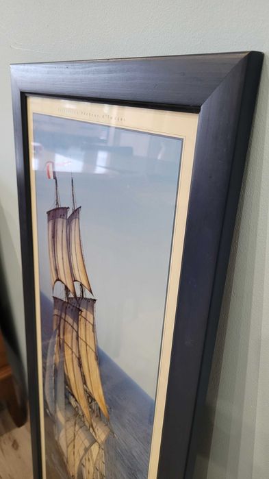 Oficjalny Duży Obraz okręt HMS Rose 1757 Philip Plisson UNIKAT !