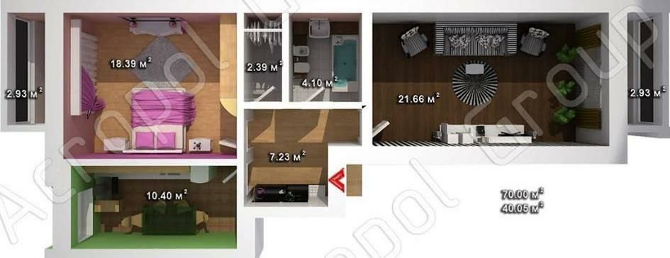 Розкішна 2кім  Центральн парк Університ  4 ліжка є  варіанти