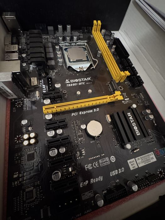 Biostar TB250-BTC Pro — Płyta Główna + Intel Pentium g5420 3.8ghz