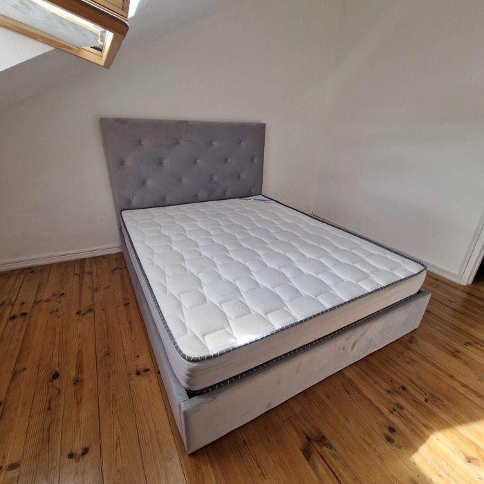 Camas de Casal Estofadas de Luxo 199€ Disp. em Várias Cores! 190x140m!