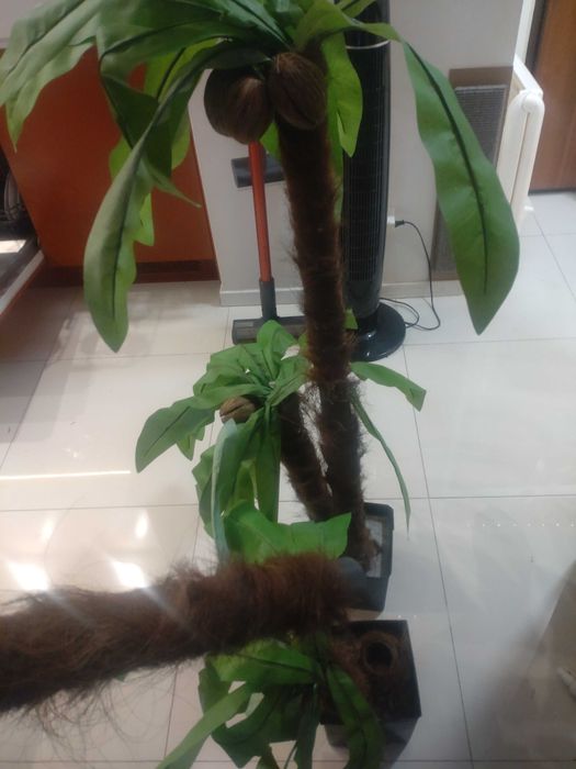 Dwie Sztuczne Palmy 125cm - Dekoracja wnętrz, imprez, lokalu