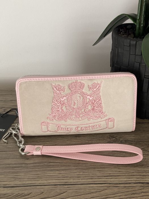Nowy portfel Juicy Couture welur Twig dog