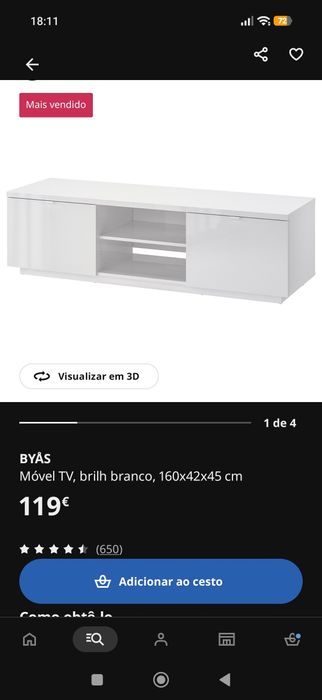 Aparador IKEA branco