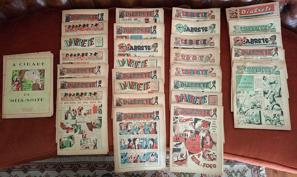 Banda desenhada antiga portuguesa - grande lote de 475 revistas - bom estado