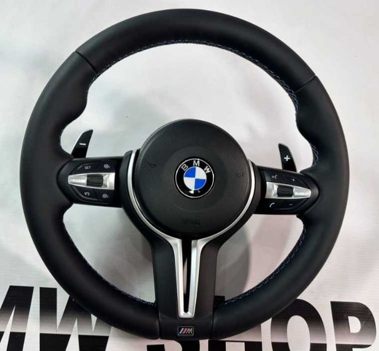 ‼️ Premium Кермо BMW M Sport ‼️ Ціна з подушкою! Шкіряний Спортивний Руль Nappa M3 для F30 F31 F32 F33 F36 F20 F21 F10 F11 X3 F25 X5 F15